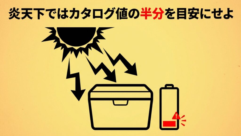 炎天下での使用によるバッテリー消費の早さと注意点