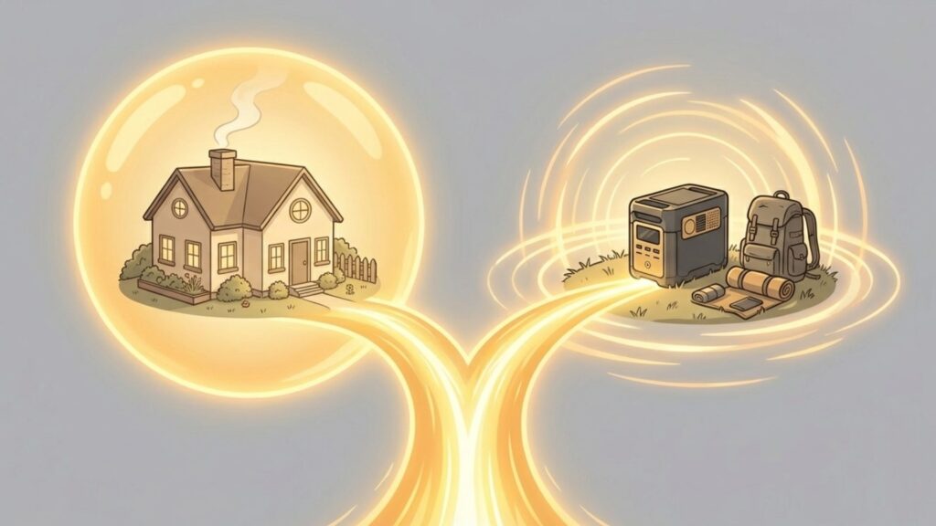 暖かみのある一戸建て住宅のイラスト