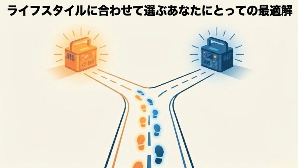 ライフスタイルに合わせて選ぶあなたにとっての最適解を表現したタイトル画像