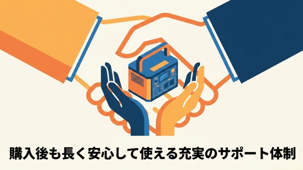購入後も長く安心して使える充実のサポート体制を表現したタイトル画像