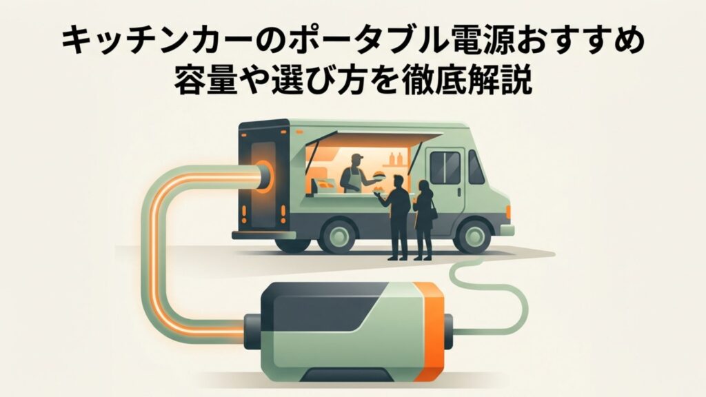キッチンカーのポータブル電源おすすめ 容量や選び方を徹底解説
